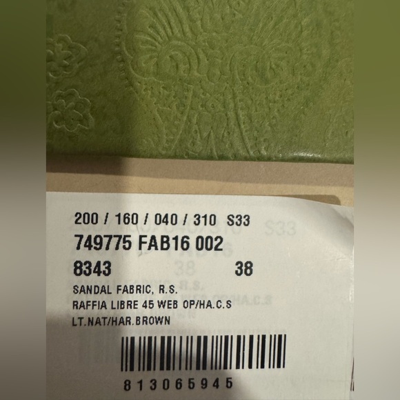 Gucci Interlocking GG Raffia Espadrille Slip on Sandals NWB - Picture 5 of 5